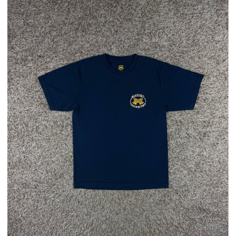 Marino Infantry Graphic Logo Blue T-Shirt Men's Size Small